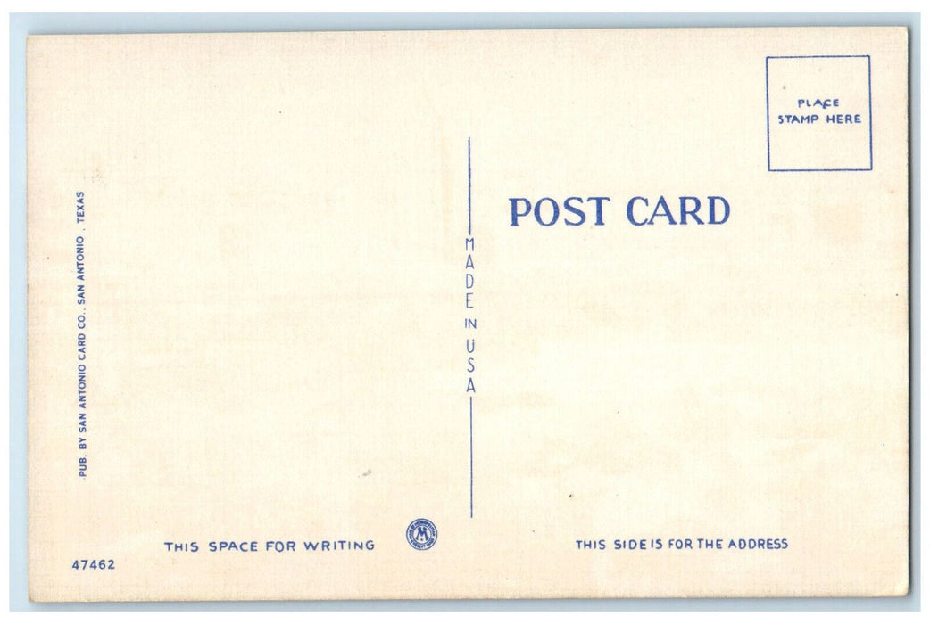 c1950's Tall Buildings River Road Bridge Skyline San Antonio Texas TX Postcard