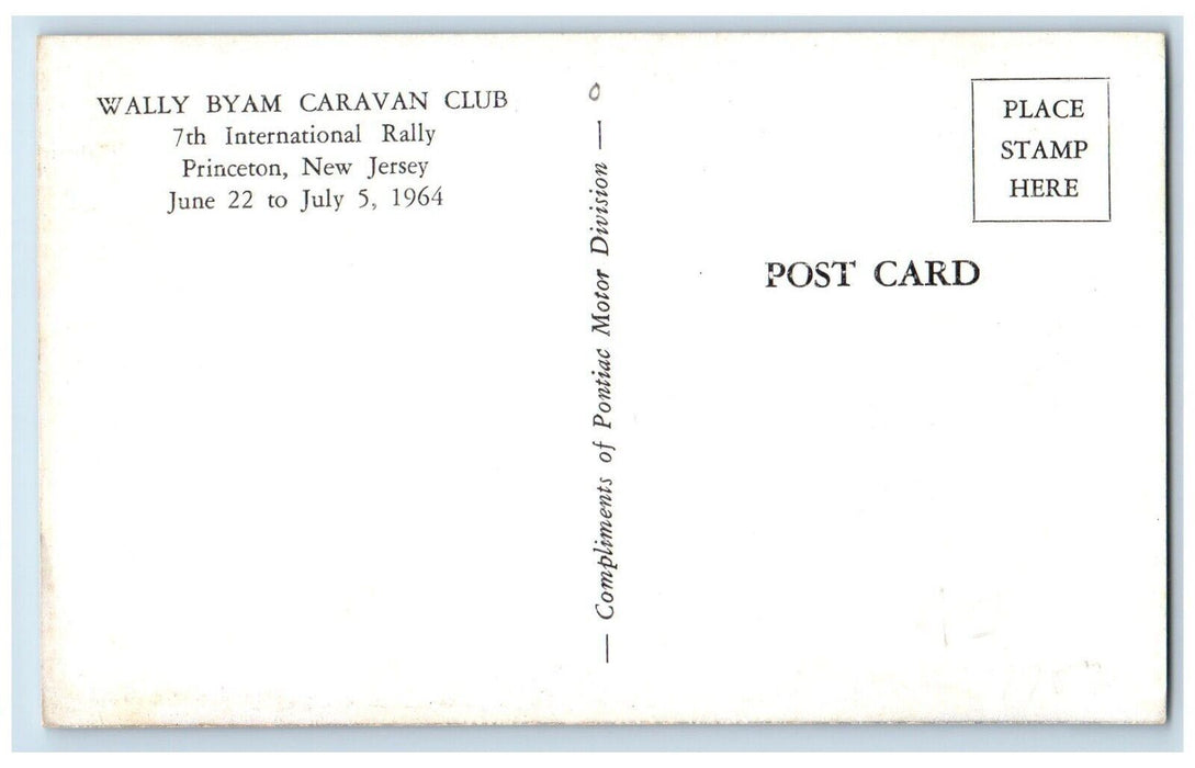 c1940 Aerial View Wally Byam Caravan Club Princeton New Jersey Antique Postcard