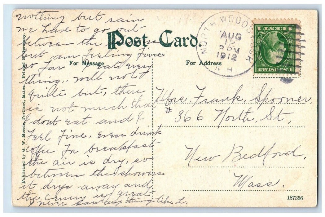 1912 Three Rivers House Mount Adams North Woodstock New Hampshire NH Postcard