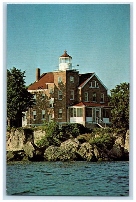 c1950's South Bass Island Lighthouse Put In Bay Ohio OH Vintage Postcard