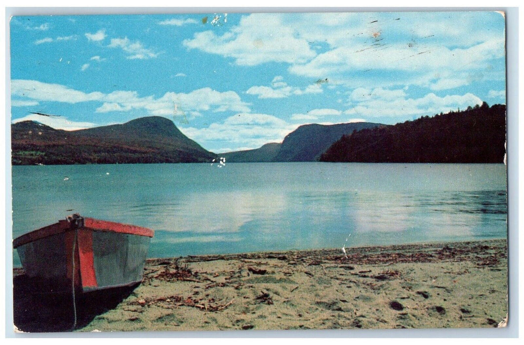 c1957 Mountains Scenic View Lake Willoughby Vermont VT Vintage Antique Postcard