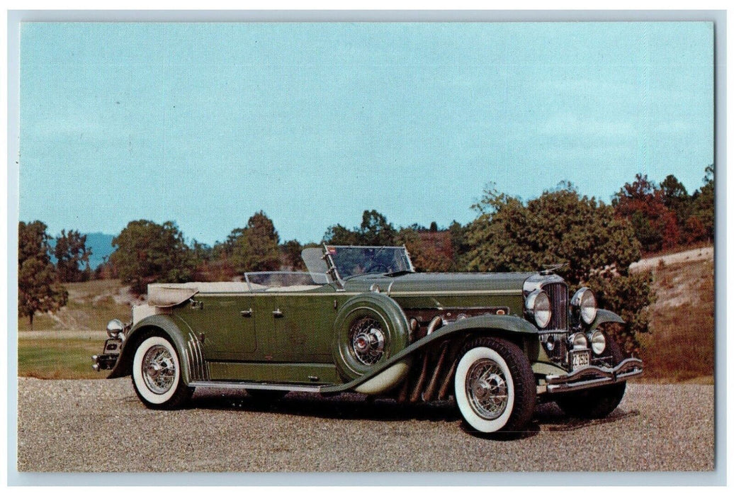 1933 Duesenberg Model J Tourster Car Auburn Indiana IN Vintage Postcard