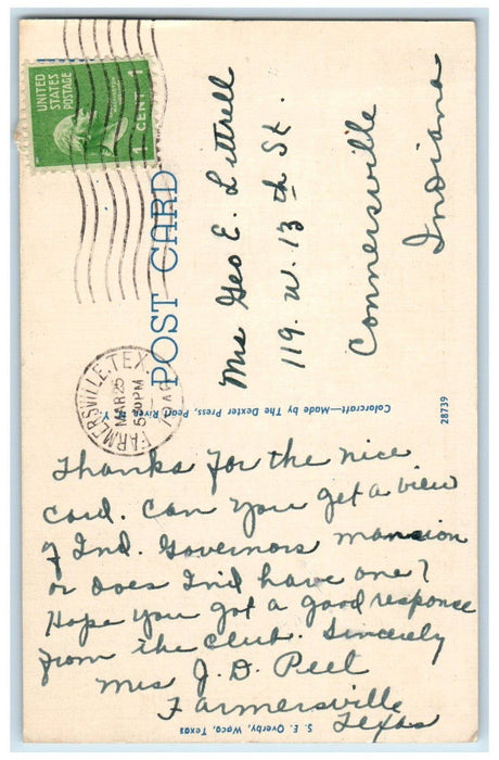 1946 McLennon County Court House Waco Texas TX Vintage Posted Postcard