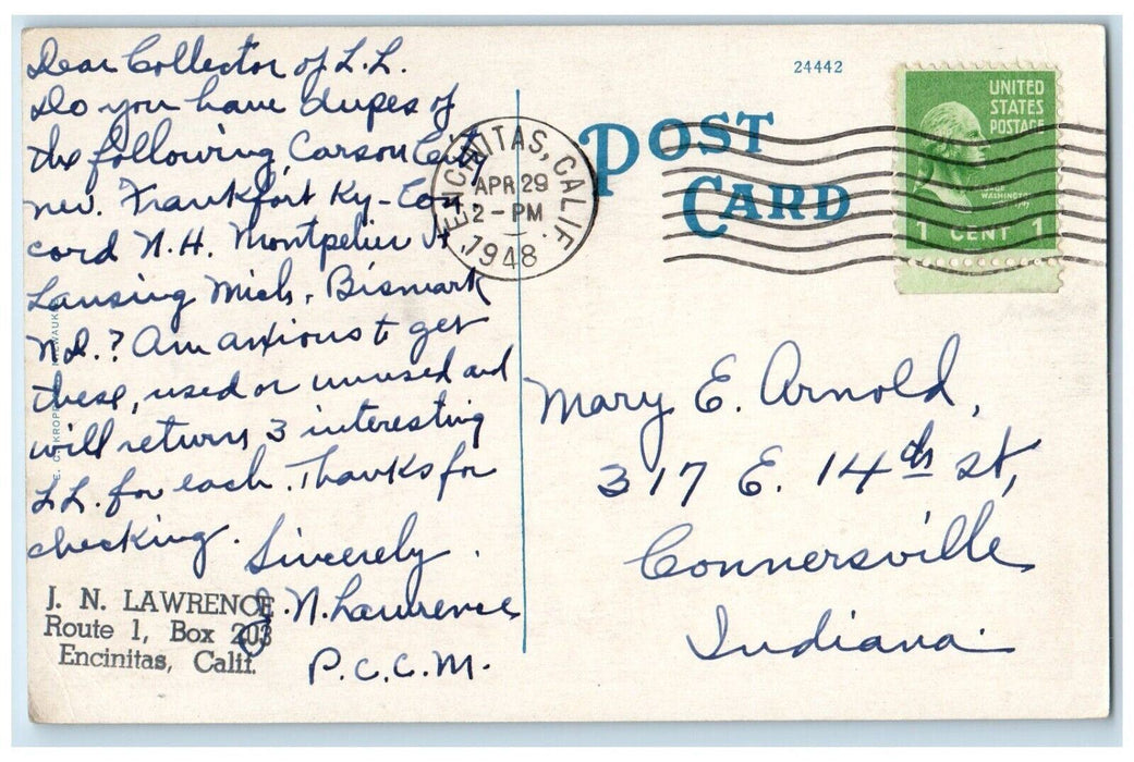 1948 Bob Waggoner Bldg. Wichita Falls Texas TX Posted Vintage Postcard