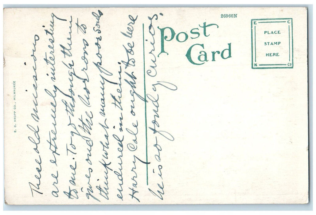 c1920's Mission De La Concepcion De Purisima San Antonio Texas TX Postcard