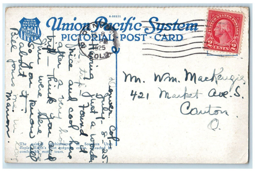1925 Cedar Breaks in Southern Utah Cedar City Utah UT Vintage Postcard