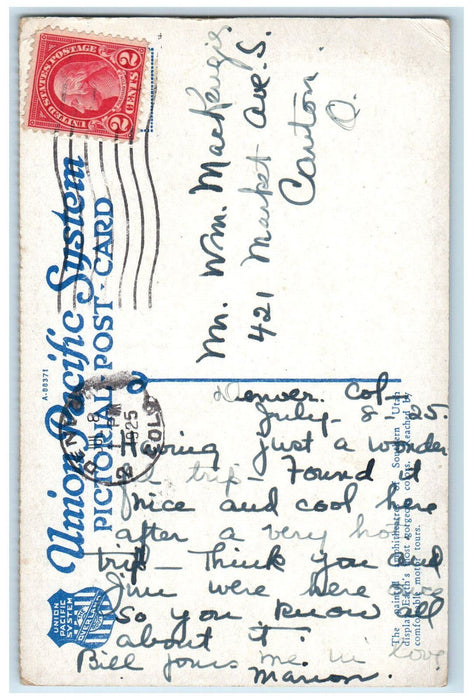 1925 Cedar Breaks in Southern Utah Cedar City Utah UT Vintage Postcard
