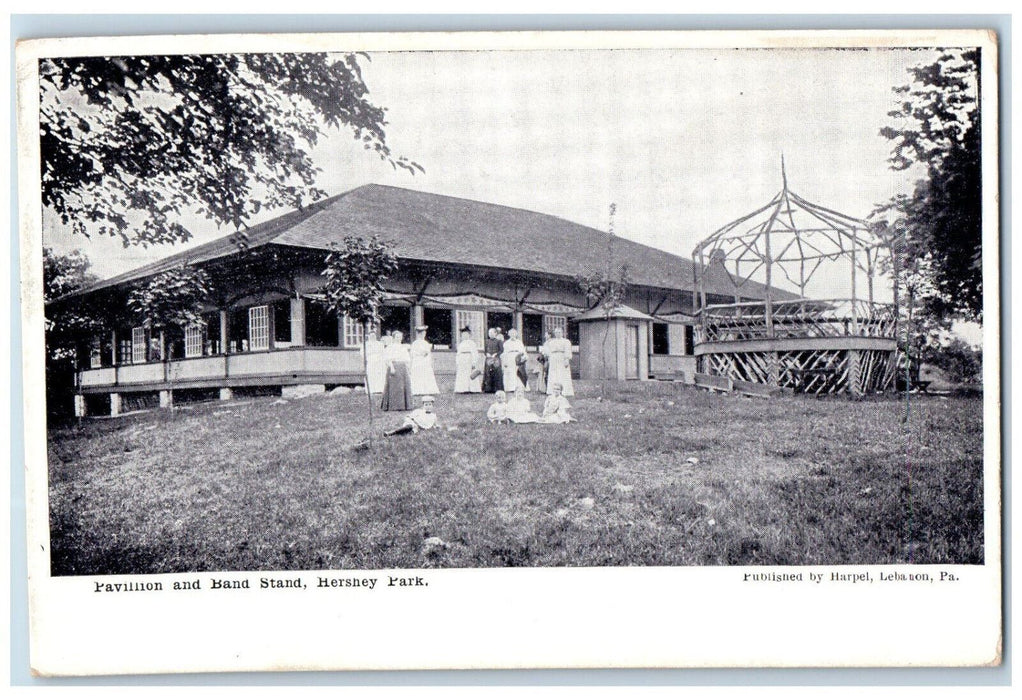 c1940's Pavilion and Band Stand Hershey Park Hershey Pennsylvania PA Postcard