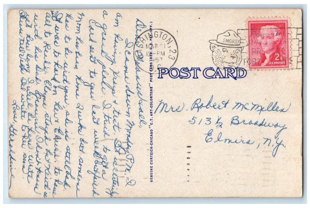 1957 Washington Sanitarium Hospital Takoma Park Washington DC Vintage Postcard
