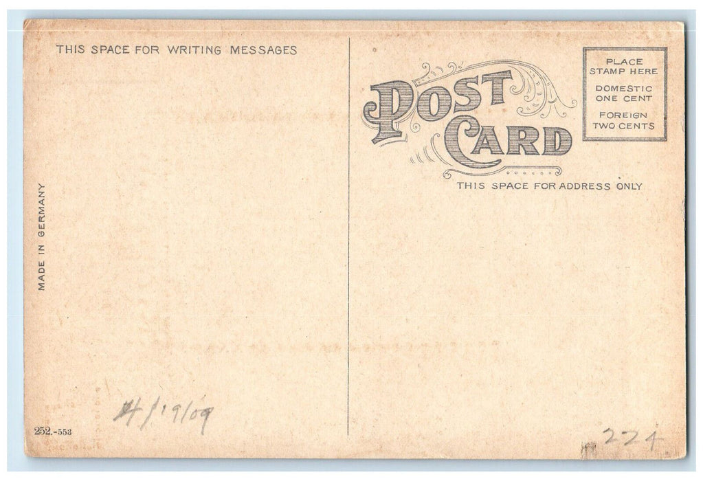 1909 Children's Industrial Home Harrsburg Pennsylvania PA Unposted Postcard