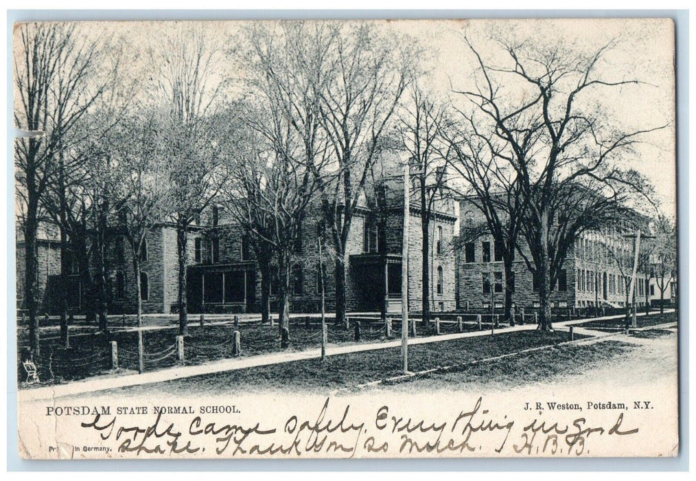 1905 Potsdam State Normal School Building Dirt Road New York NY Tuck's Postcard