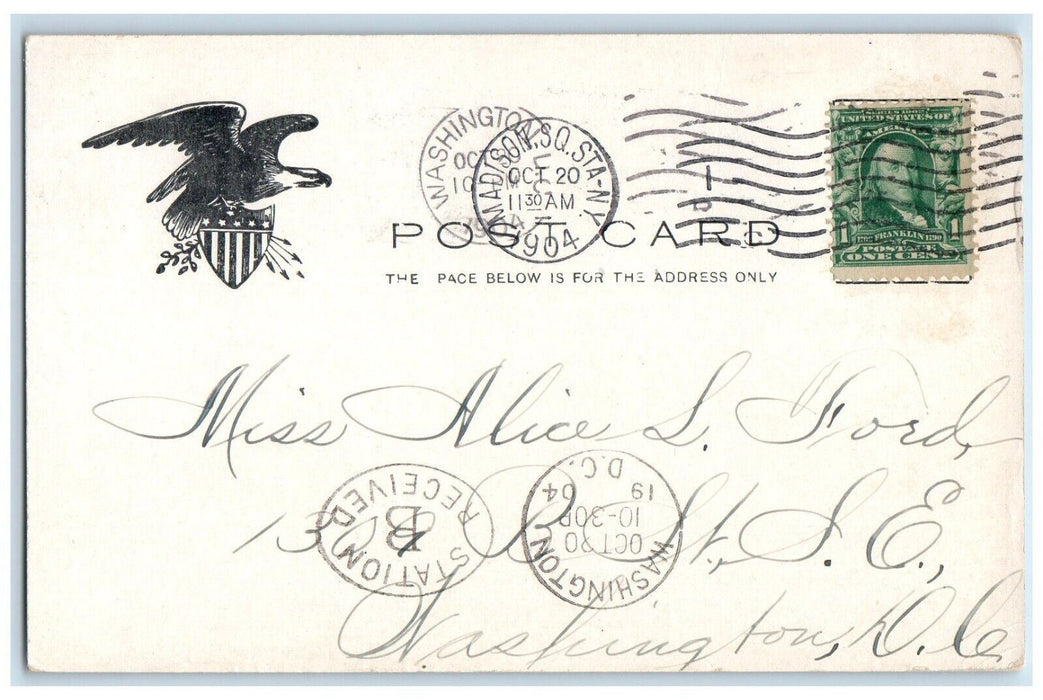 1904 City Hall Showing Underground R. R. N. Y. New York NY Antique Postcard
