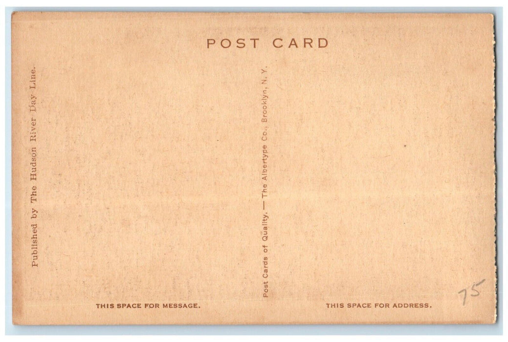 c1940 West Point From Flirtation Walk Steamer Ship Brooklyn New York NY Postcard