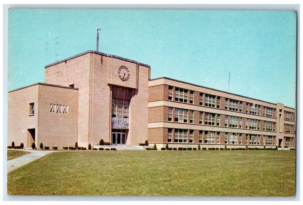 1975 Griffith Institute Central High School Field Springville New York Postcard