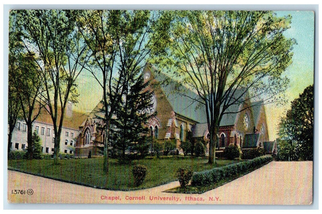 1916 Chapel Cornell University Building Ithaca New York NY Antique Postcard