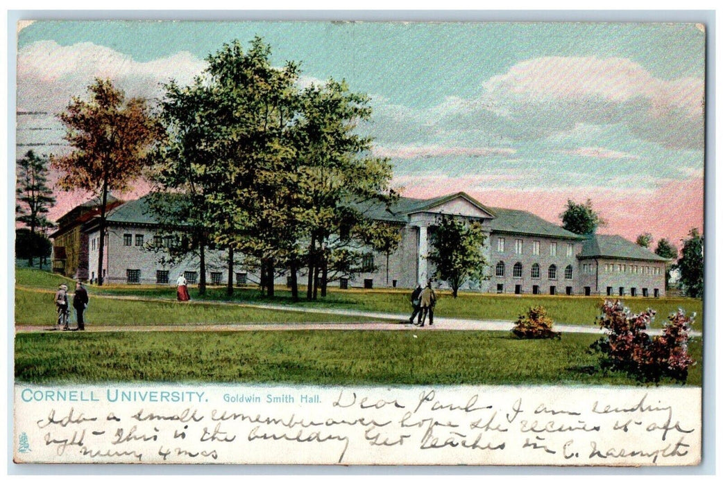 1906 Cornell University Goldwin Smith Hall Ithaca New York NY Tuck's Postcard