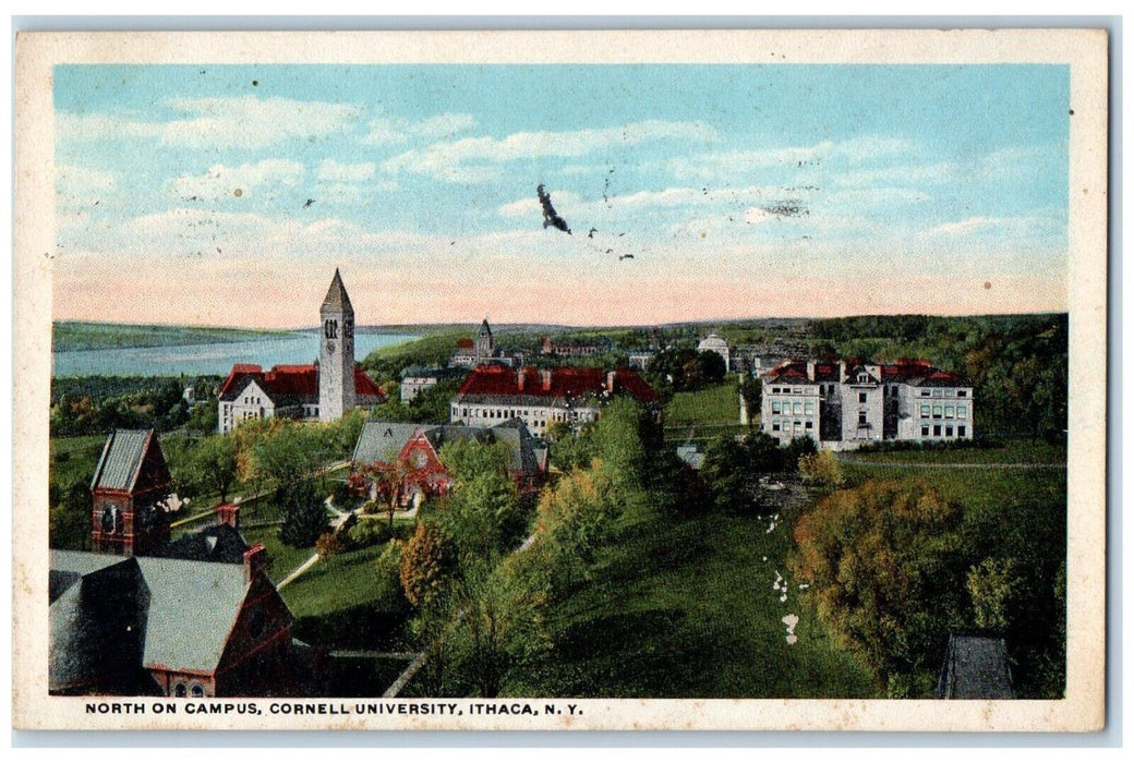 1921 North On Campus Cornell University Ithaca New York NY Antique Postcard