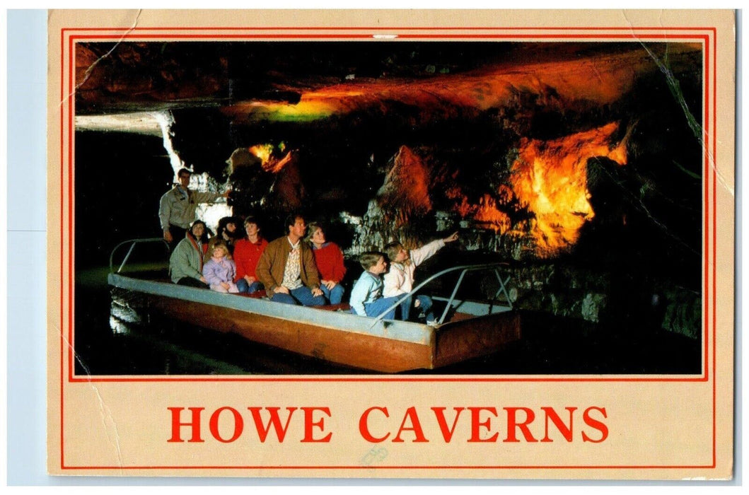 1991 Underground Boating At Howe Caverns Howes Cave New York NY Posted Postcard