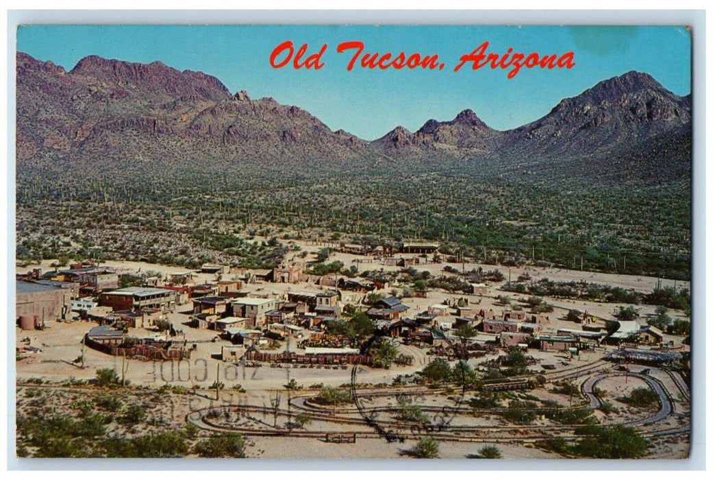 1969 Aerial View Of Old Tucson Arizona AZ Posted Vintage Postcard