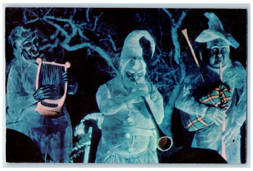 1971 The Haunted Mansion Trembling Trio Orlando Auburndale Florida FL Postcard