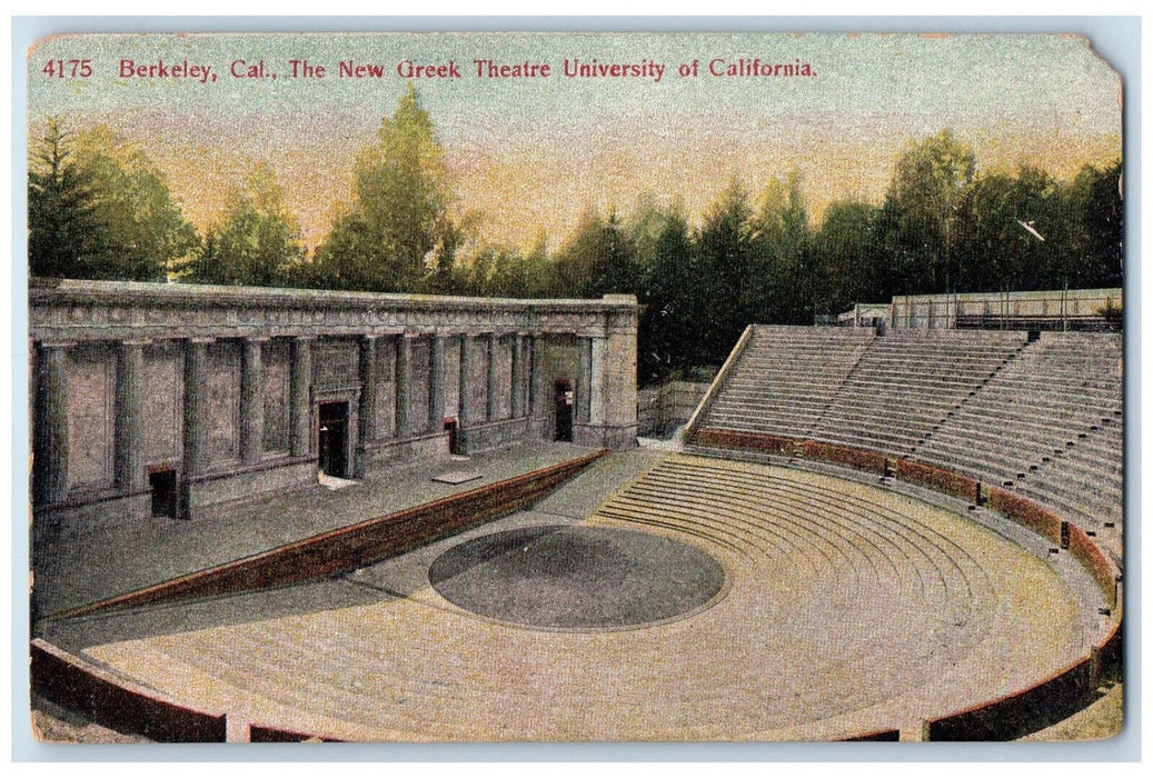 c1910 The New Greek Theatre University of California Berkeley CA Postcard