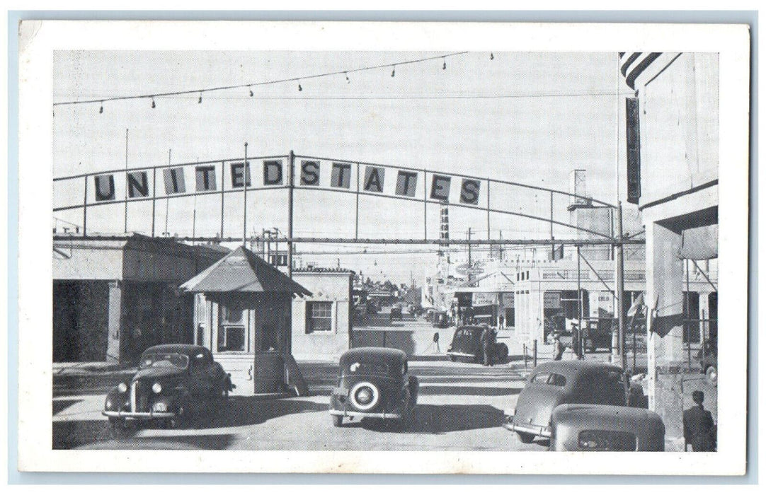 c1940's Down Mexico Way The Camera Looking at Cal-Exico CA Unposted Postcard