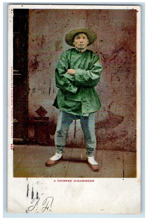 1906 A Chinese Highbinder Secret Society Assassins Posted Antique Postcard