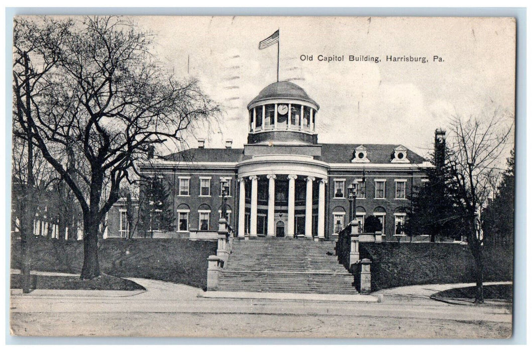 1916 Old Capitol Building Harrisburg Pennsylvania PA Antique Postcard