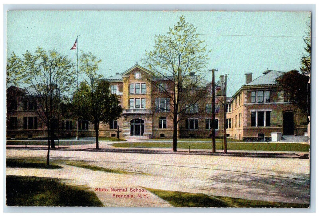 c1910's State Normal School Building Campus Fredonia New York NY Postcard