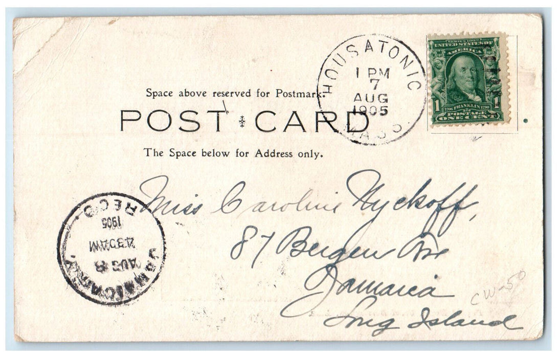 1905 Bryant House Great Barrington Massachusetts MA Housatonic MA Postcard