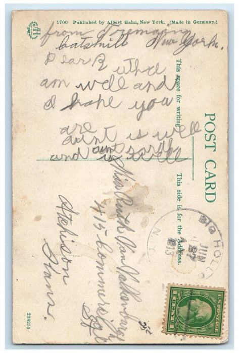 1913 An Old Toll Gate Catskill Mountains New York NY Antique Big Hollow Postcard