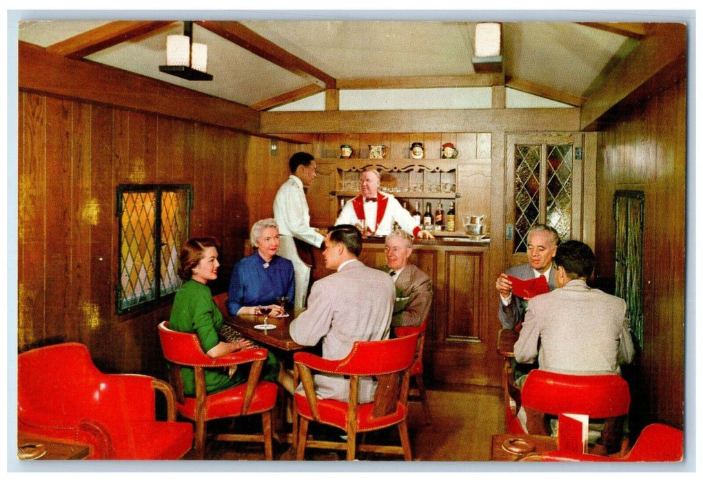 City Of Denver Streamliner Train Dining Room Pub Union Pacific Railroad Postcard