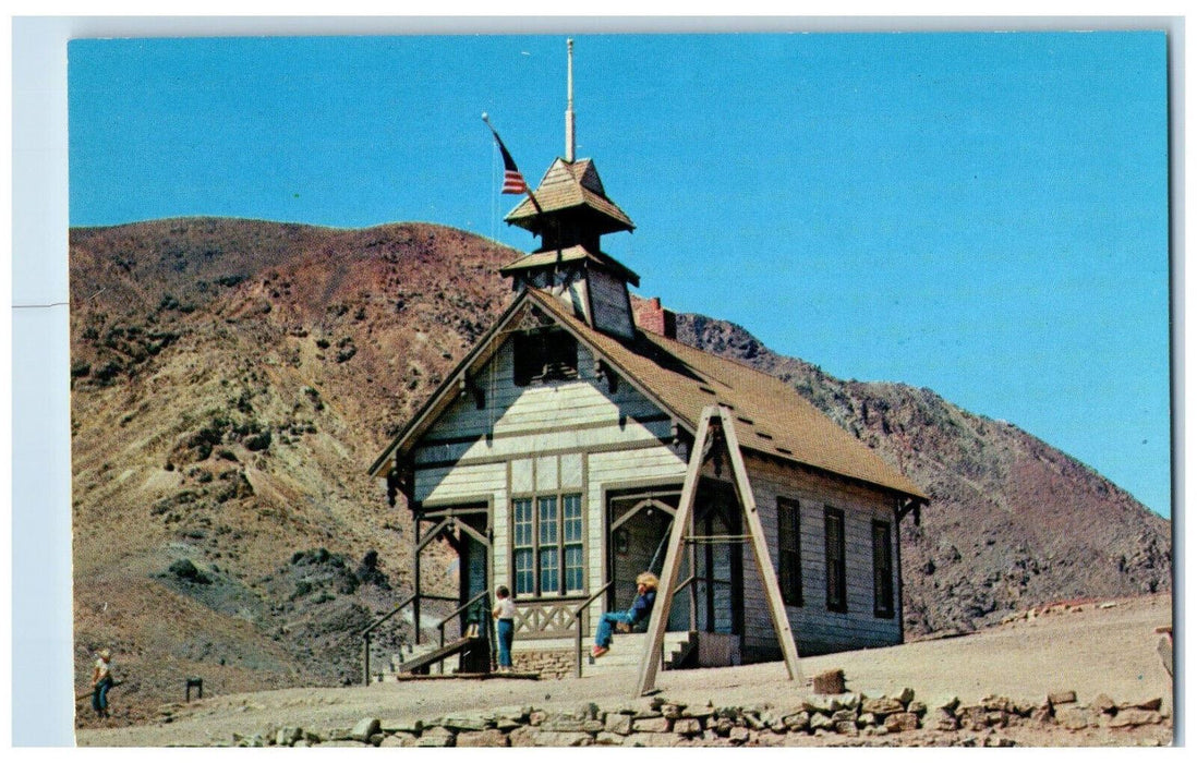 c1960's School House in Calico Ghost Town Los Angeles California CA Postcard