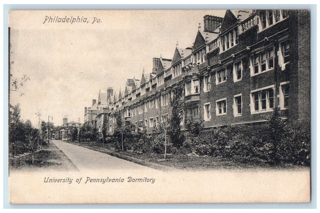 c1905 University Of Pennsylvania Dormitory Philadelphia PA Rotograph Postcard