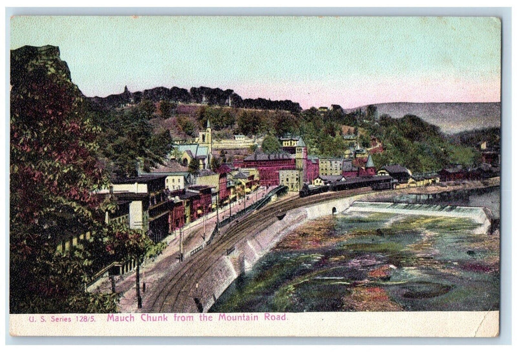 c1905 Mauch Chunk From The Mountain Road Pennsylvania PA Antique Postcard