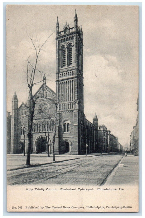 c1905 Holy Trinity Church Protestant Episcopal Philadelphia PA Antique Postcard