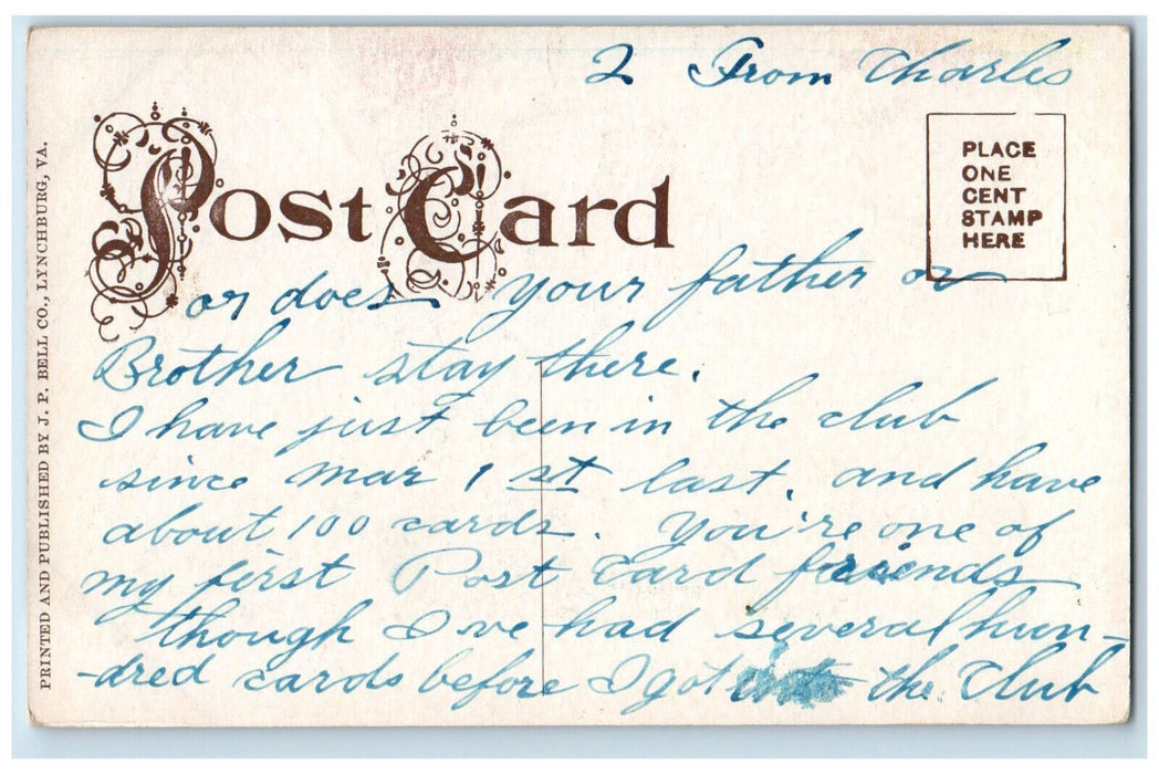 c1910 Ruins of Jail in George Washington's Time Great Falls Virginia VA Postcard