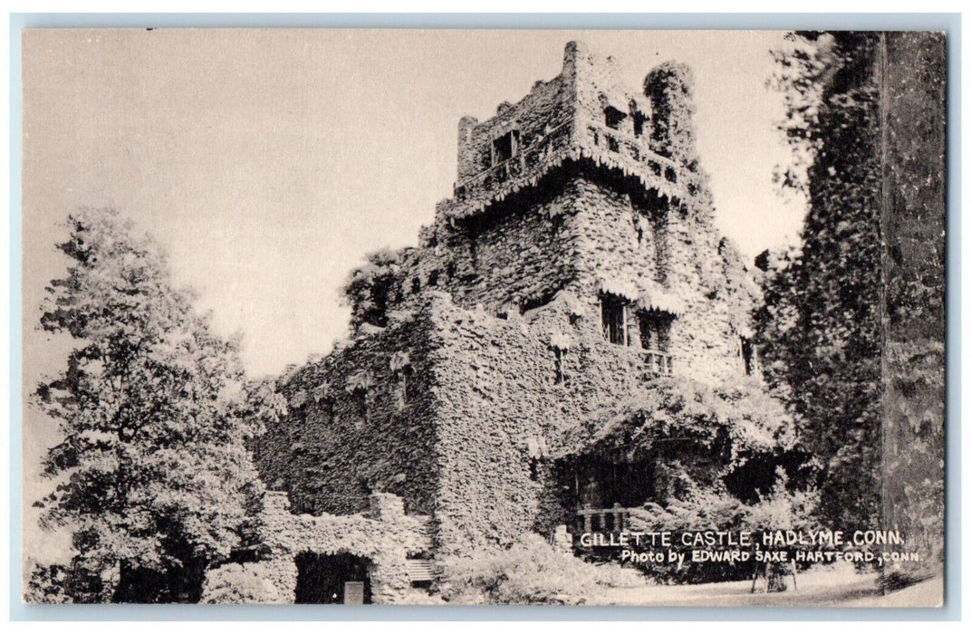 c1940's Gillette Castle Hadlyme Connecticut CT Vintage Unposted Postcard