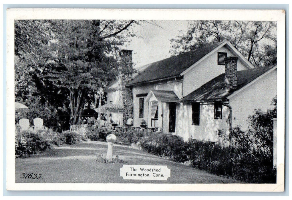c1950's The Woodshed Farmington Connecticut CT Unposted Vintage Postcard