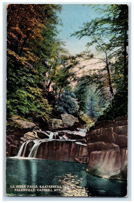c1910 La Belle Falls Kaaterskill Clove Palenville Catskill Mountains NY Postcard