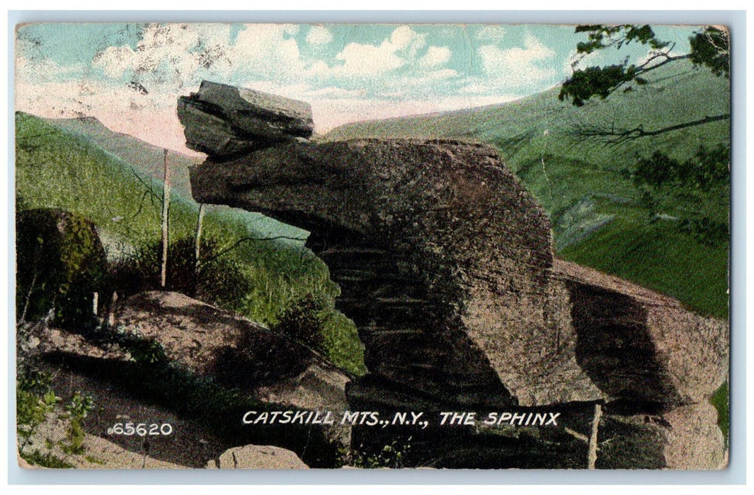 1913 The Sphinx Big Rocks Catskill Mountains New York NY Antique Postcard