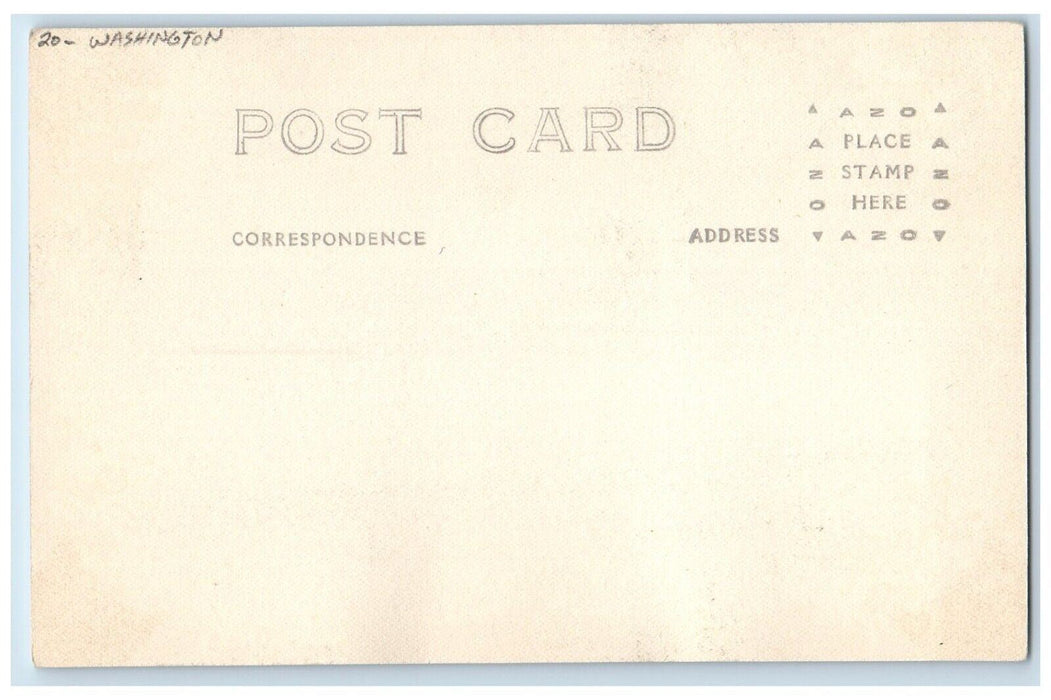 Winter Sports At Paradise Inn Rainier National Park WA RPPC Photo Postcard
