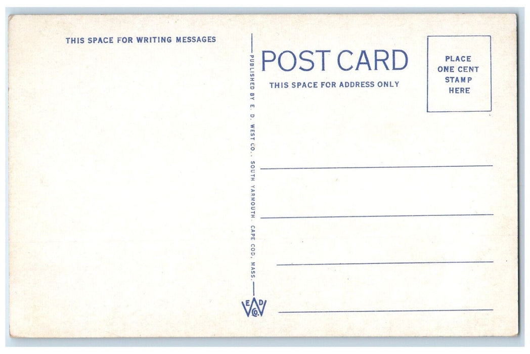 c1940's Whale Jaw Bone Gateway Cape Cod Massachusetts MA Vintage Postcard