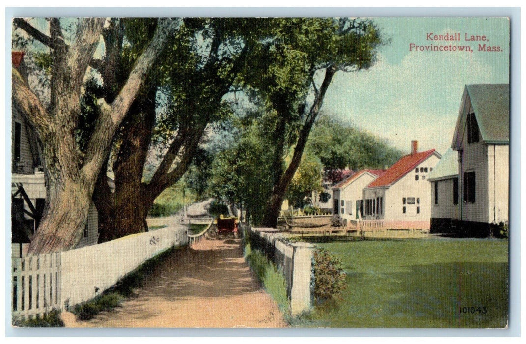 c1910 Kendall Lane Provincetown Massachusetts MA Antique Unposted Postcard