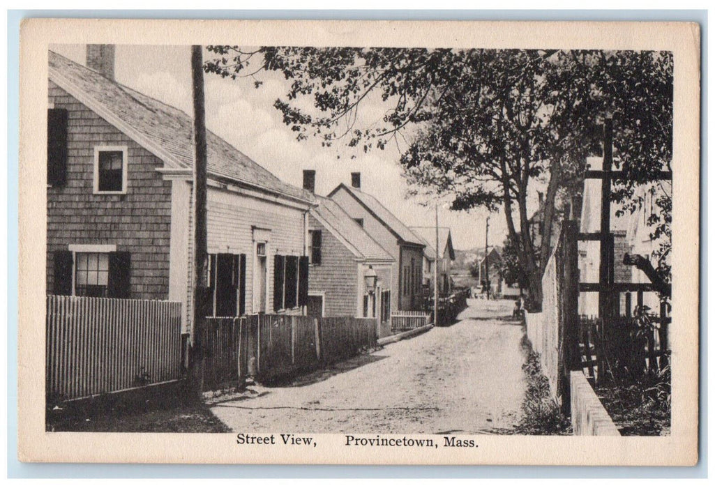 c1950's Street View Provincetown Massachusetts MA Vintage Unposted Postcard