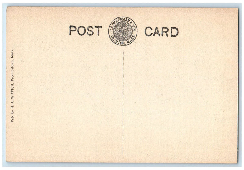 c1950's Big Houses at Street View Provincetown Massachusetts MA Postcard