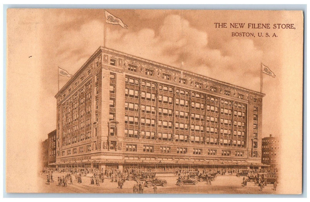 c1910 The New Filene Store Boston Massachusetts MA Antique Unposted Postcard