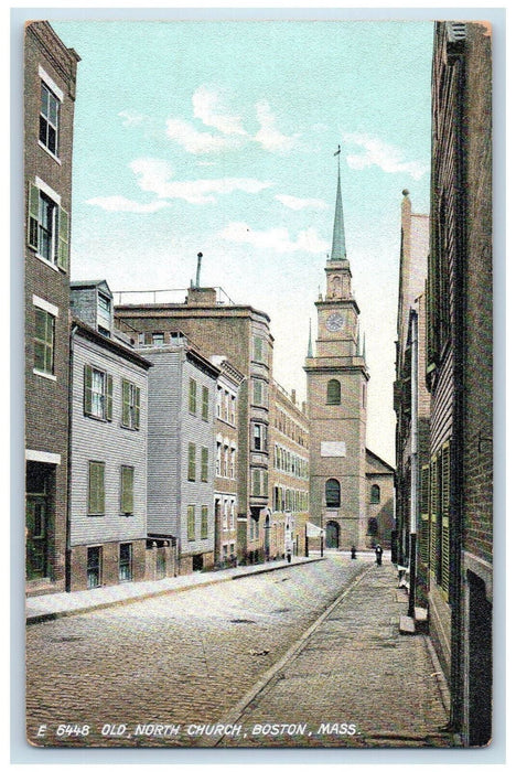 c1910 Old North Church Boston Massachusetts MA Antique Unposted Postcard