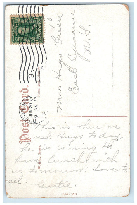 c1910 Boylston Street Boston Massachusetts MA Antique Posted Postcard