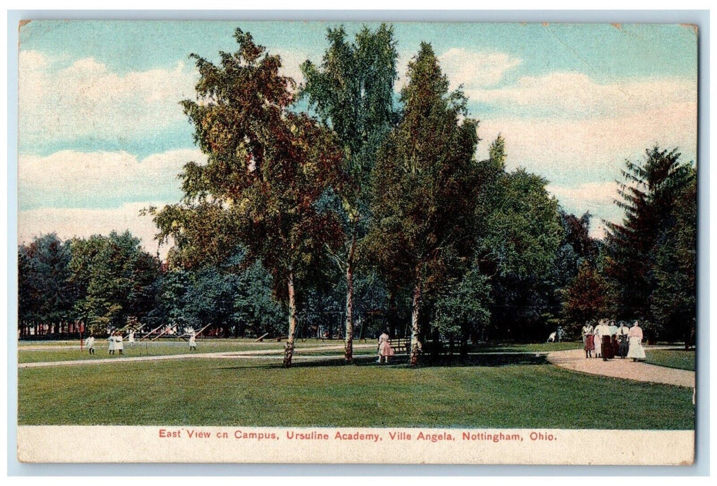 1912 East View Campus Ursuline Academy Ville Angela Nottingham Ohio OH Postcard